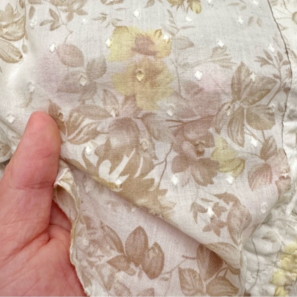 Denver Hayes Floral Pattern Boho Casual Hippie Button Down Shirt Blouse Medium - Picture 5 of 15